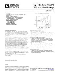 AD7898AR-3REEL7 Datenblatt Cover