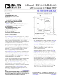 AD7918BRU Datasheet Cover