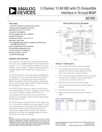 AD7992BRMZ-1-R2數據表 封面