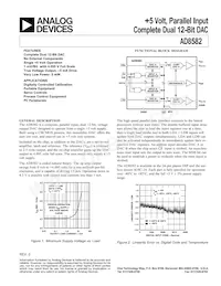 AD8582AR-REEL Datenblatt Cover