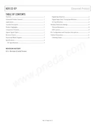 AD9122SCPZ-EP-RL Datasheet Pagina 2