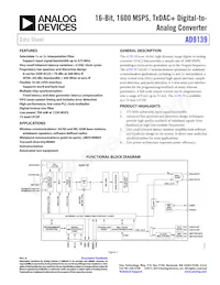 AD9139BCPZRL Datenblatt Cover