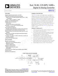 AD9152BCPZRL Datasheet Copertura