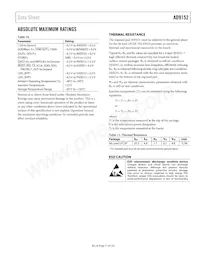 AD9152BCPZRL Datasheet Pagina 11