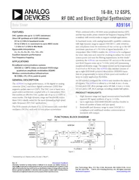 AD9164BBCARL數據表 封面