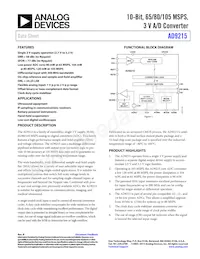 AD9215BRU-105 Datasheet Cover