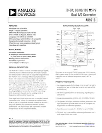 AD9216BCPZ-80 Datasheet Copertura