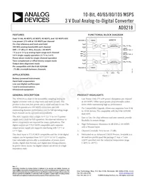 AD9218BST-RL105 Datasheet Copertura