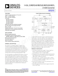 AD9245BCPZRL7-80 Datasheet Copertura