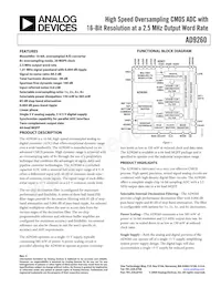 AD9260ASZRL Datasheet Copertura