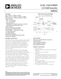 AD9430BSVZ-170 Datasheet Copertura