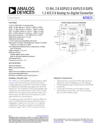 AD9625BBPRL-2.6數據表 封面