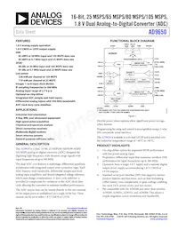 AD9650BCPZRL7-105數據表 封面