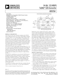 AD9764ARURL7 Datasheet Copertura