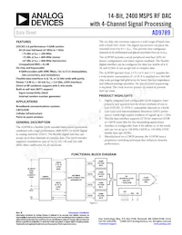 AD9789BBC Datasheet Copertura