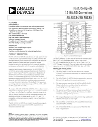 ADADC85SZ-12/883B Datasheet Copertura