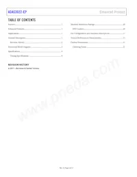 ADAS3022SCPZ-EP Datasheet Pagina 2