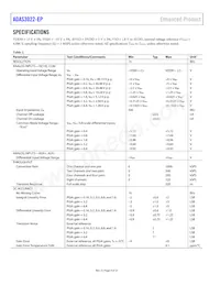 ADAS3022SCPZ-EP Datasheet Pagina 4