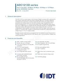 ADC1213D125HN-C18 Datasheet Copertura