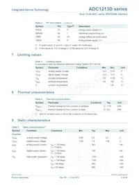 ADC1213D125HN-C18 Datenblatt Seite 6