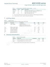 ADC1410S125HN-C18 Datasheet Page 5