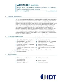 ADC1610S125HN-C18 Datasheet Copertura