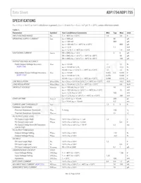 ADP1754ACPZ-1.5-R7數據表 頁面 3