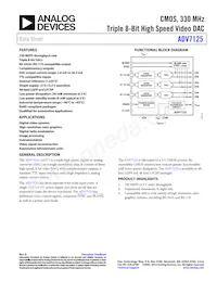 ADV7125WBSTZ170-RL Datasheet Cover