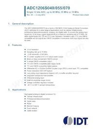 IDTADC1206S070H-C18 Datasheet Copertura