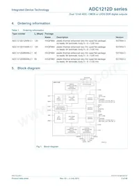 IDTADC1212D105HN-C18 Datasheet Page 2