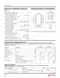 LTC1417AIGN#TRPBF Datasheet Pagina 2