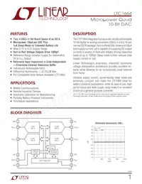 LTC1664IGN#TRPBF Datenblatt Cover