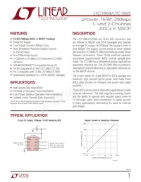 LTC1865AHMS#TRPBF Datasheet Cover