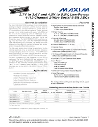 MAX1039AEEE+TGC1 Datasheet Cover