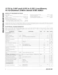 MAX1039AEEE+TGC1 Datasheet Pagina 2