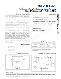 MAX1075CTC+T Datasheet Copertura