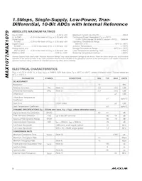 MAX1079CTC+T Datasheet Page 2