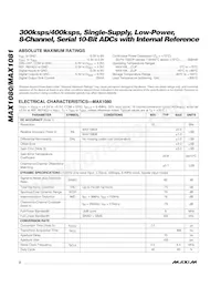 MAX1080BCUP+ Datasheet Pagina 2