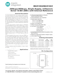 MAX1082ACUE+T Datenblatt Cover