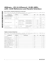 MAX1092BEEG Datasheet Page 4