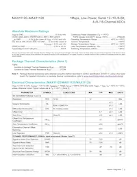 MAX11128ATI+TG3U Datasheet Pagina 2