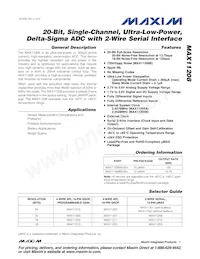 MAX11208AEUB+T Datasheet Copertura