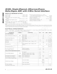 MAX11208AEUB+T Datasheet Pagina 2