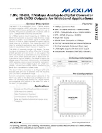 MAX1122BEGK+TD Datasheet Copertura