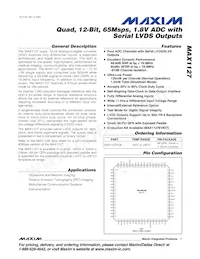 MAX1127EGK+TD Datasheet Cover