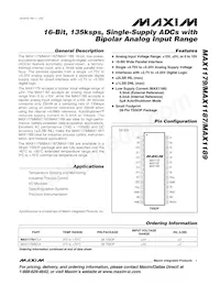 MAX1189AEUI+T Datasheet Cover