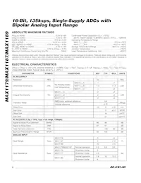 MAX1189AEUI+T Datasheet Page 2