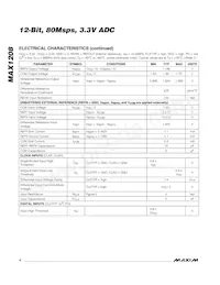 MAX1208ETL+T Datasheet Pagina 4