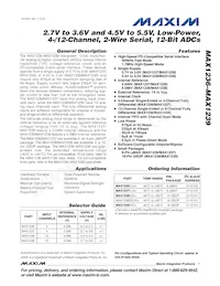 MAX1236EUA+CHV Datasheet Cover