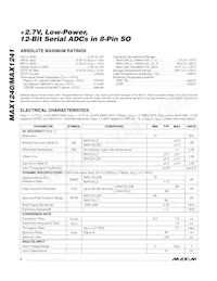 MAX1240AESA/V+T Datasheet Page 2